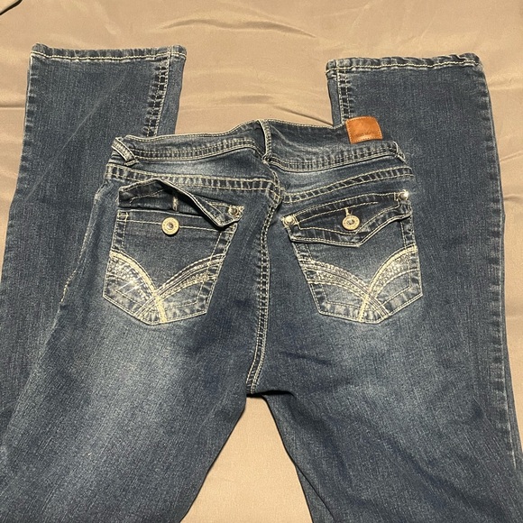 Wallflower Women's Classic Blue Boot Cut Jeans - Picture 2 of 2